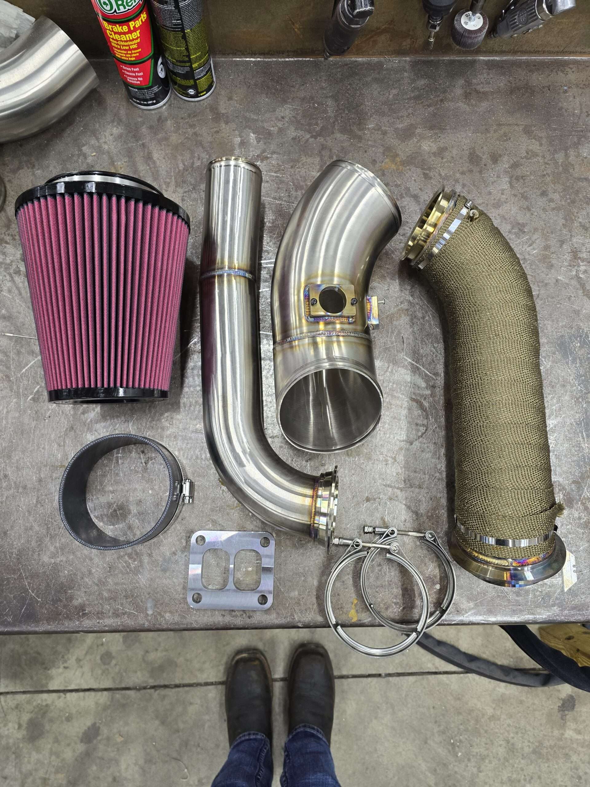 BASIC S400/G42/G45 T4 Second Gen High Mount Swap Piping Kit For 04.5-24 6.7 Cummins 2